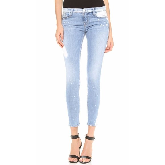 $238 J BRAND JEANS 910 Zephyr Denim AS SEEN ON KENDALL Low Rise Skinny ( 28 ) - Picture 6 of 12